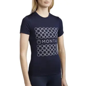 T-shirt da equitazione donna Montar Chain image-0