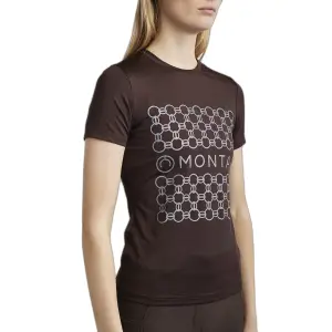 T-shirt da equitazione donna Montar Chain image-0