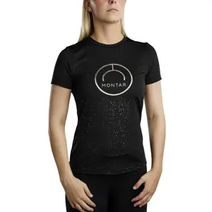 Girl's T-shirt Montar Sille Gun Metal Logo image-0