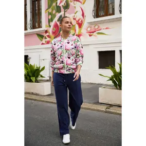 Women's zip-up sweatshirt Moodo L-BL-4901 image-1
