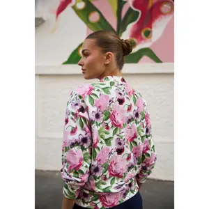 Women's zip-up sweatshirt Moodo L-BL-4901 image-3