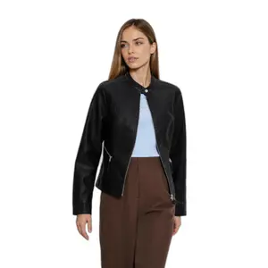 Lederjacke Damen Moodo L-KU-4914