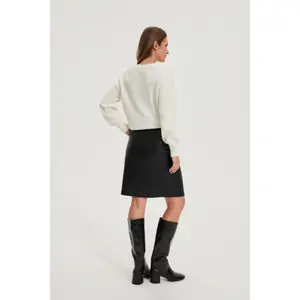 Women's leather skirt Moodo Z-SC-4811 image-3