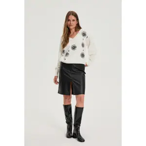 Women's leather skirt Moodo Z-SC-4811 image-1