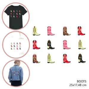 Textilplåster för kvinnor Moonrise DIY Boots image-0