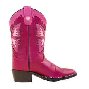 Baby girl cowboy boots Moonrise Cherise image-0