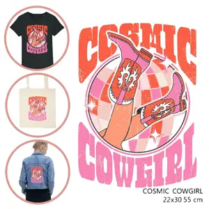 Fabric patch for women Moonrise DIY Cosmic-Cowgirl image-0