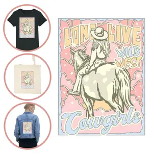 Fabric patch for women Moonrise DIY Cowgirls image-0