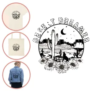 Fabric patch for women Moonrise DIY Desert-Dreamer image-0