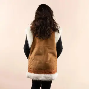 Women’s sleeveless cardigan Moonrise Afghan Emmy image-1