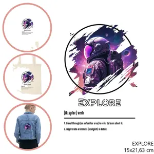 Fabric patch for women Moonrise DIY Explore image-0