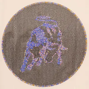 Textile patch Moonrise DIY Glitter Bull image-0