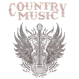 Textiler Aufnäher Moonrise DIY Glitter Country Music image-0