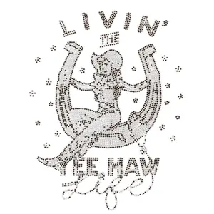 Textile patch Moonrise DIY Glitter Livin' The Yeehaw Life image-0