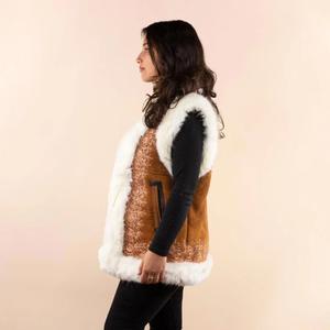 Dámský bezrukávový cardigan Moonrise Afghan Gwen image-1