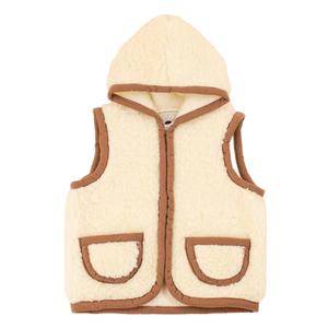 Fleece med lynlås og hætte til piger Moonrise Hala