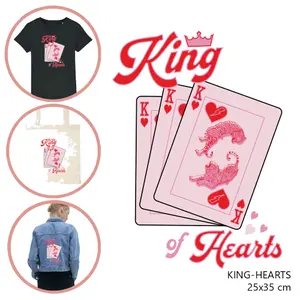 Fabric patch for women Moonrise DIY King-Hearts image-0