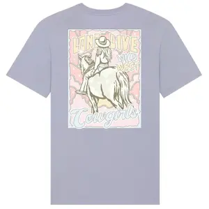 Women's western T-shirt Moonrise Cowgirl image-0