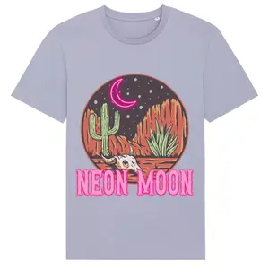 Women's western T-shirt Moonrise Neon Moon image-0