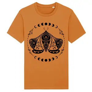 Women's T-shirt Moonrise Moonphase Moth image-0
