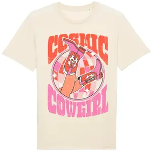 Women's western T-shirt Moonrise Cosmic Cowgirl image-0
