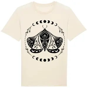 Women's T-shirt Moonrise Moonphase Moth image-0
