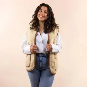 Chaleco de lana sin mangas mujer Moonrise image-1