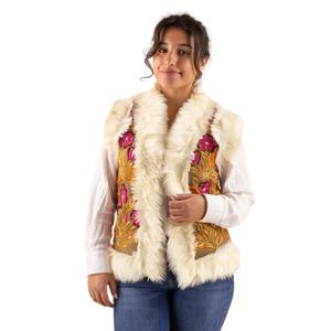 Dámský bezrukávový cardigan Moonrise Afghan Malika