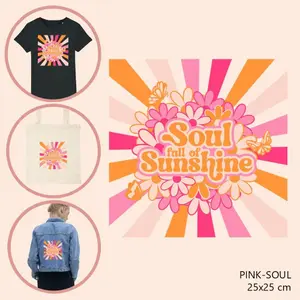 Fabric patch for women Moonrise DIY Pink-Soul image-0