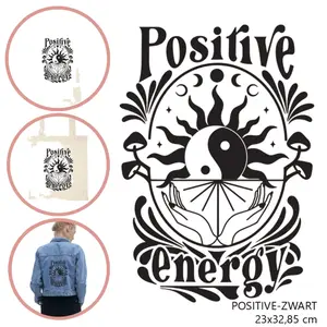 Fabric patch for women Moonrise DIY Positive image-0
