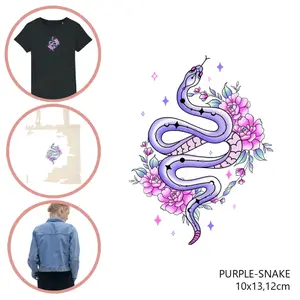 Fabric patch for women Moonrise DIY Snake image-0