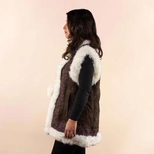 Dámský bezrukávový cardigan Moonrise Afghan Quinn image-1