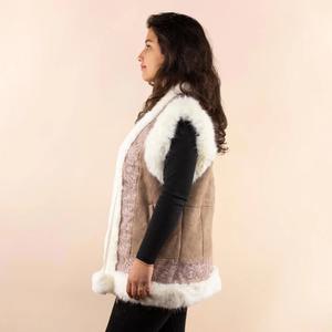 Dámský bezrukávový cardigan Moonrise Afghan Rosalie image-1