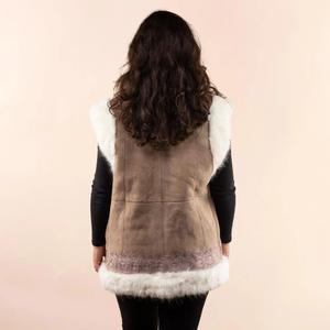 Dámský bezrukávový cardigan Moonrise Afghan Rosalie image-2