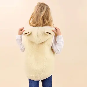 Hoodie uden ærmer til børn Moonrise image-2