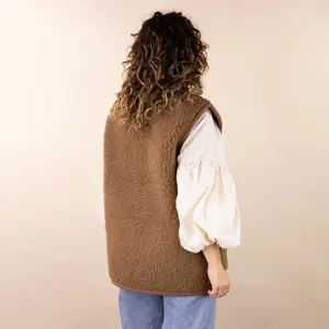 Women's sleeveless button fleece Moonrise image-1