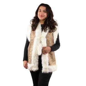 Dámský bezrukávový cardigan Moonrise Afghan Veerle