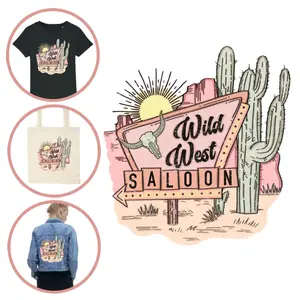 Fabric patch for women Moonrise DIY Wild-West image-0