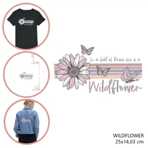 Fabric patch for women Moonrise DIY Wildflower image-0