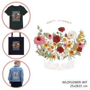 Fabric patch for women Moonrise DIY Wildflower Wit image-0
