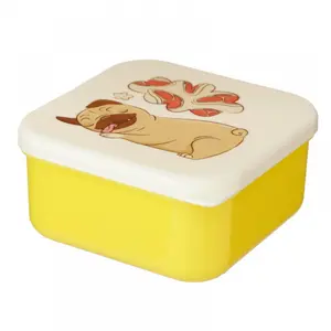 Pack of 3 lunches box Mopps Pug Dog image-4