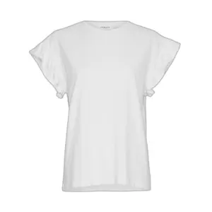 T-shirt femme Moss Copenhagen Liv Organic Frill image-0