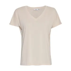 T-shirt de pescoço em v das mulheres Moss Copenhagen Fenya Modal image-0