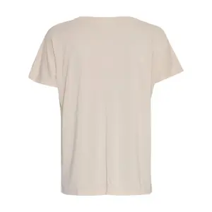 T-shirt de pescoço em v das mulheres Moss Copenhagen Fenya Modal image-2