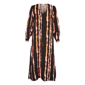 Women's v-neck dress Moss Copenhagen Selfrida Dilvera AOP image-0