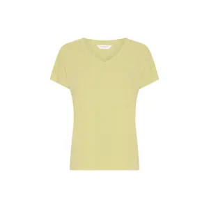 T-shirt com decote em V para mulher Moss Copenhagen Fenya Modal image-0