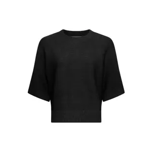 19287-black-pull-col-rond-a-manches-courte-femme-moss-copenhagen-thamira-black