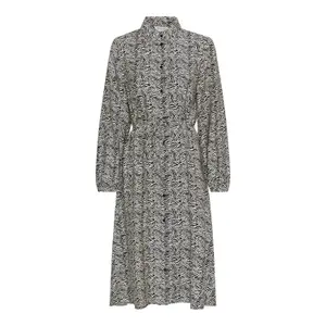 Long sleeve shirt dress for women Moss Copenhagen Cielo Amabella AOP image-0