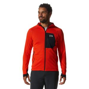 1985311-842-fleece-met-capuchon-en-volledige-rits-mountain-hardwear-polartecr-power-grid-staatsoranje