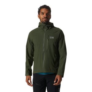 1985741-347-giacca-da-trekking-elasticizzata-mountain-hardwear-ozonic-verde-in-eccesso